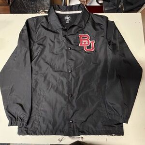 47 Brand Black Windbreaker Jacket